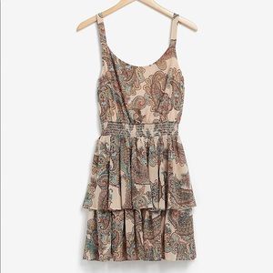 Paisley fit and flare dress